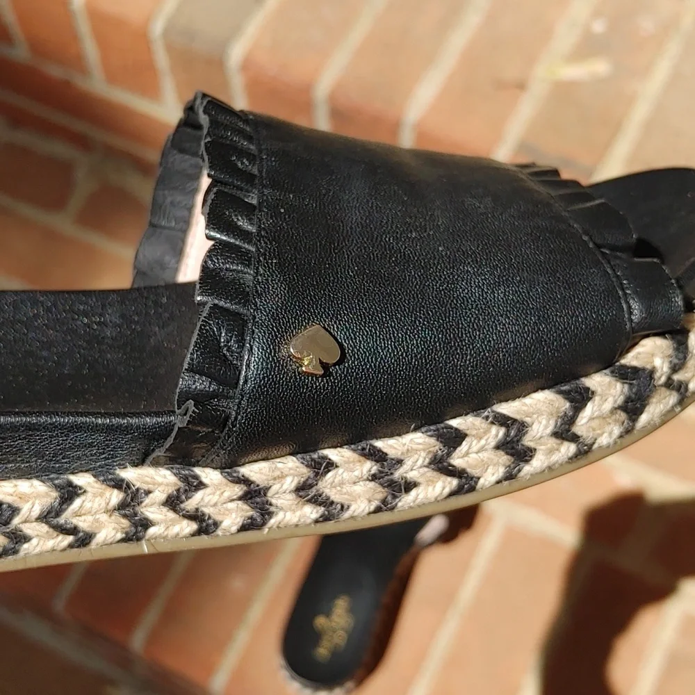 Kate Spade Zahara Black Slide Sandals Size 7.5 (17)